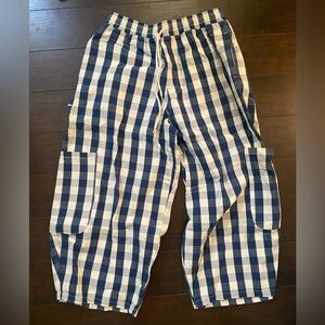 Urban Outfitters baggy blue gingham pants